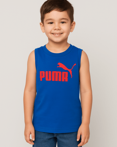 Puma ESS+ Logo Tank Tee Royal Blue