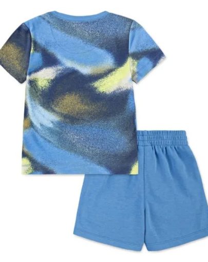 Nike Club Express wavy Tee and Shorts Set 2