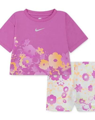 Nike Flow-Ral All-Over Print Biker Shorts