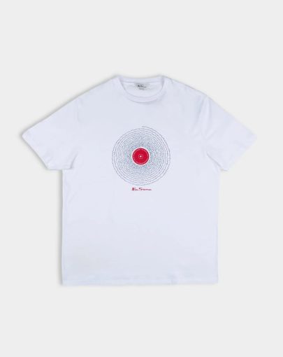 Ben Sherman Sound Waves Tee B White