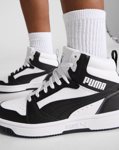 Puma Rebound V6 Mid Jr White Black