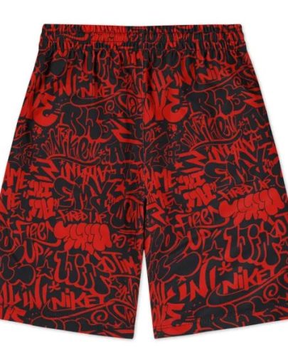 rwb graffiti shorts red 2