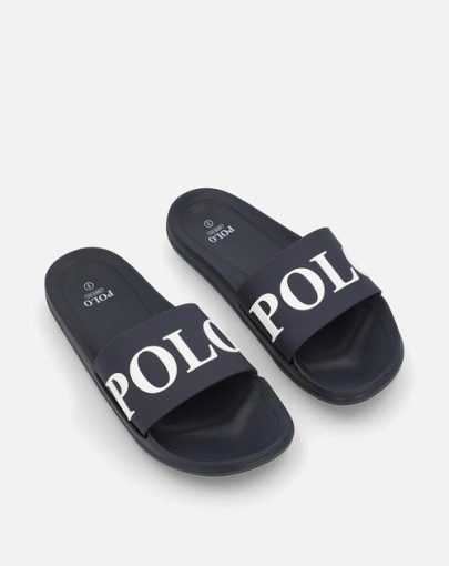 Polo pool sandal – navy