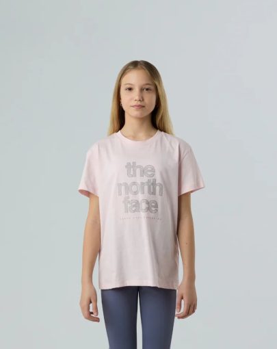 The North Face Refelctive Logo Tee G Pink