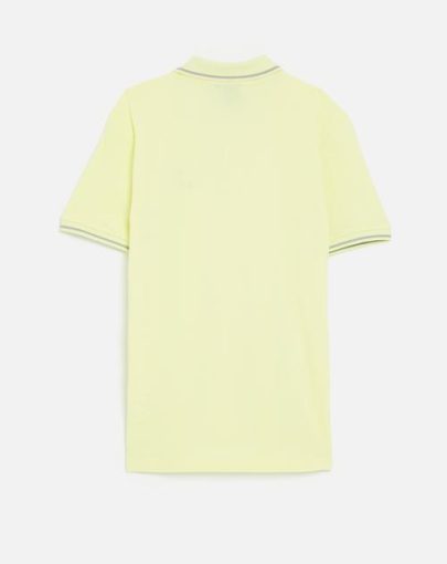 Boys rory embroidered short sleeve golfer – soft yellow2