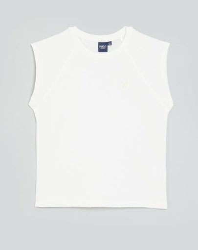 Girls candice short sleeve raglan tee – off white