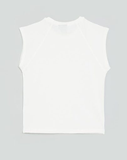 Girls candice short sleeve raglan tee – off white2