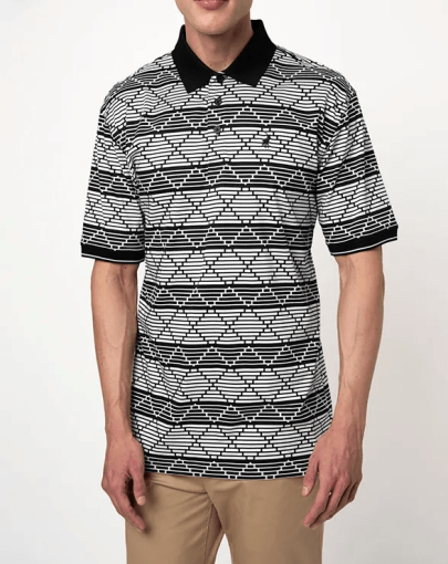 Mens Argyle Short Sleeve Golfer