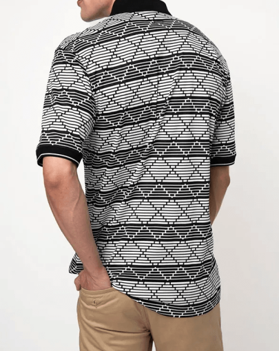 Mens Argyle Short Sleeve Golfer2