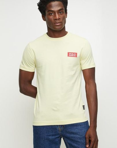 Polo Block Logo Tee Lime