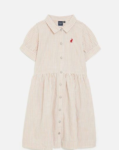 Polo Payton Striped Dress Taupe