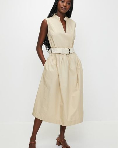 Polo Rae SL Belted Dress Stone