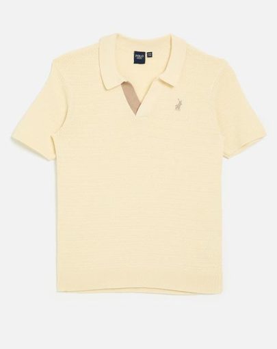 Polo Shane Textured Golfer Sand