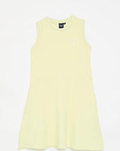 Polo Zahara Embroided Dress Yellow