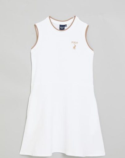 Polo Zahara Embroided Dress white