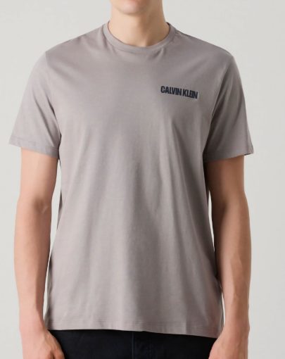 Calvin Klein Jeans Word Stretch Graphic Tee Grey