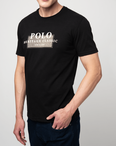 Black Printed Graphic