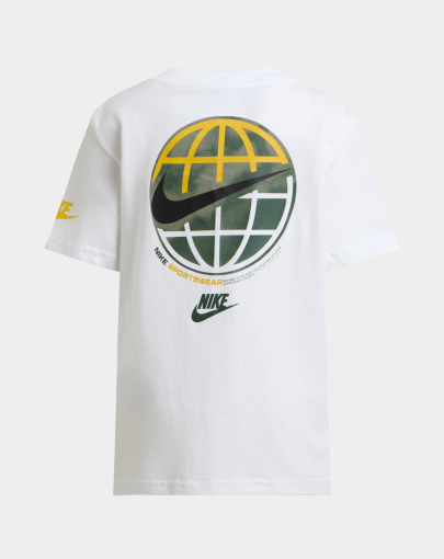 Boys Globe Graphic White Tee2