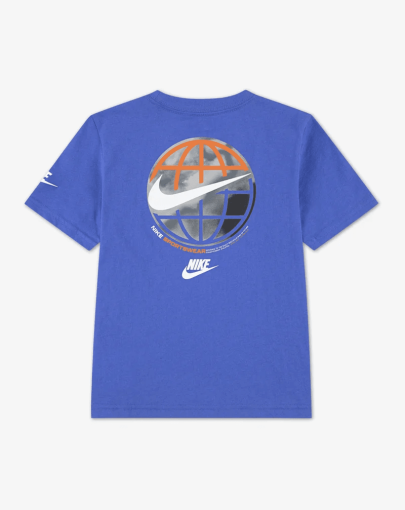 GLOBE – Print T-shirt – comet blue2