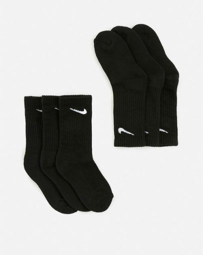 Nike Basic Pack Crew 3PK Black
