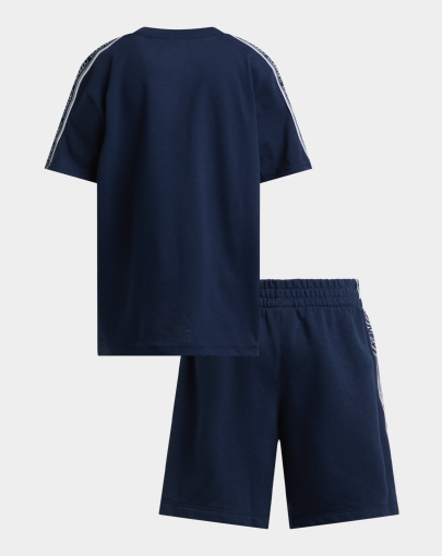 Nike Toddler Boys Poly pack Knit Navy Short Set2