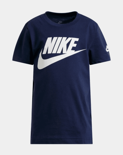 Nike Unisex Kids Futura Evergreen Navy T-Shirt