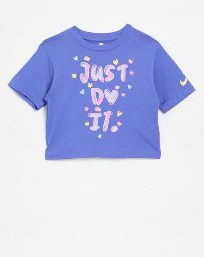 Nike essentials boxy tee – comet blue