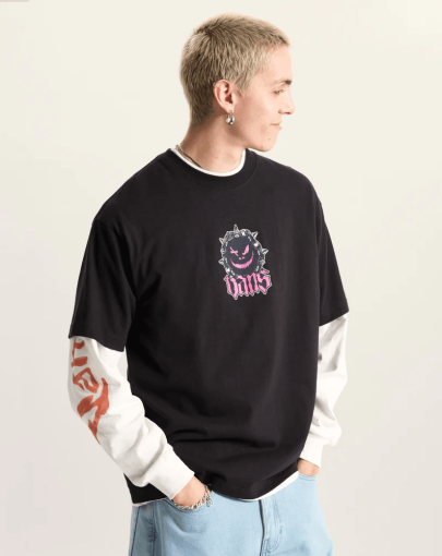 Vans Happy Spike Tee Black3