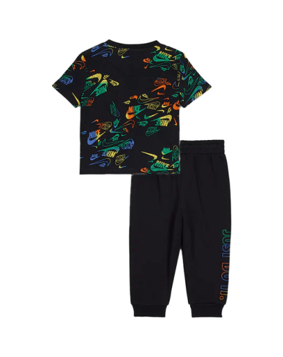 nike nsw reveal aop pant set black2