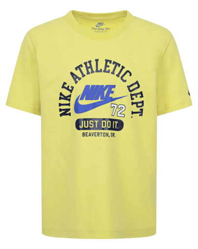 nike pe class tee bright citron