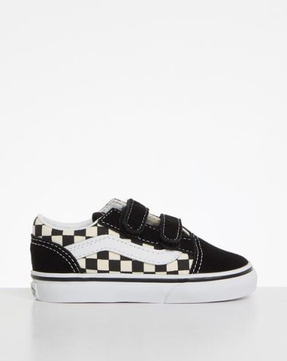 old skool balck white check inf