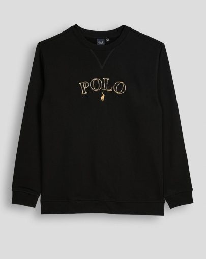 Polo Hanna Embroided Sweater Black