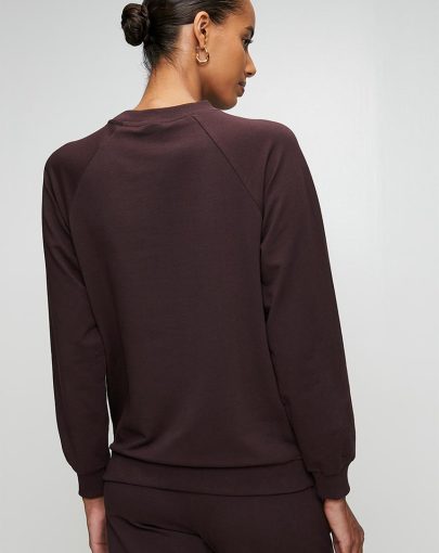 Polo Sophia LS Track Top Plum3