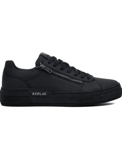 Replay Raily Low Zip Black Mono
