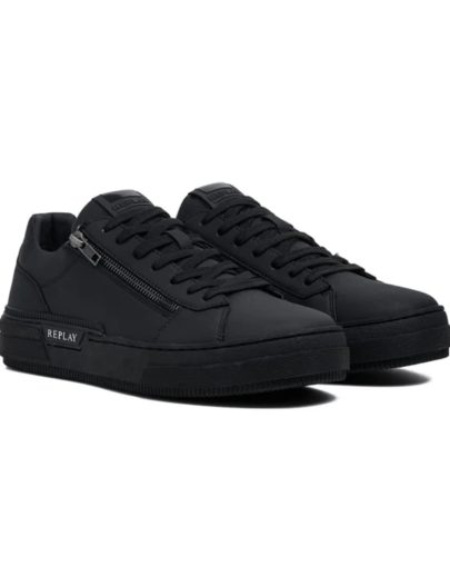 Replay Raily Low Zip Black Mono2