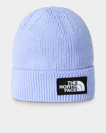The North Face Logo Box Cuffed Beanie lavender