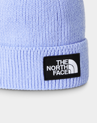 The North Face Logo Box Cuffed Beanie lavender2