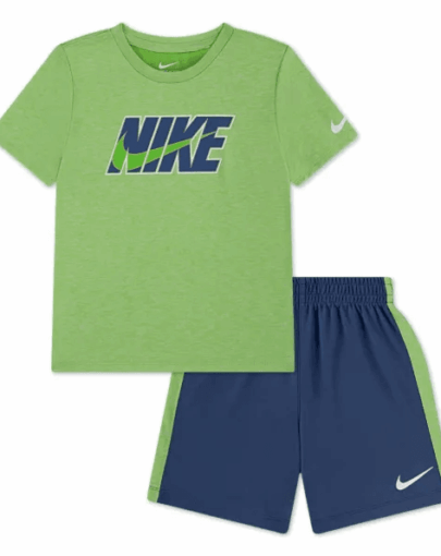 Nike Dropset Tee and Shorts Set mystic