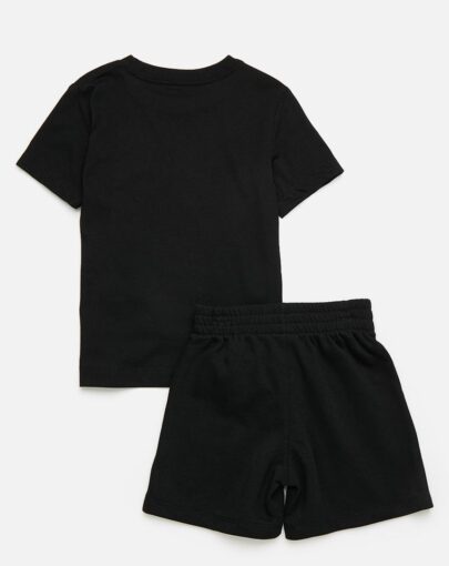 nike club lbr knit short set boys black2