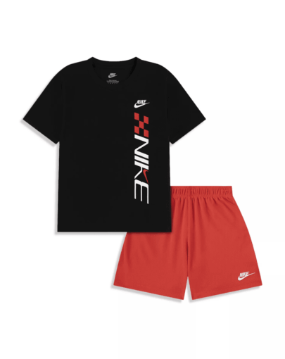 nkb b nsw v lap mesh short set crimson red
