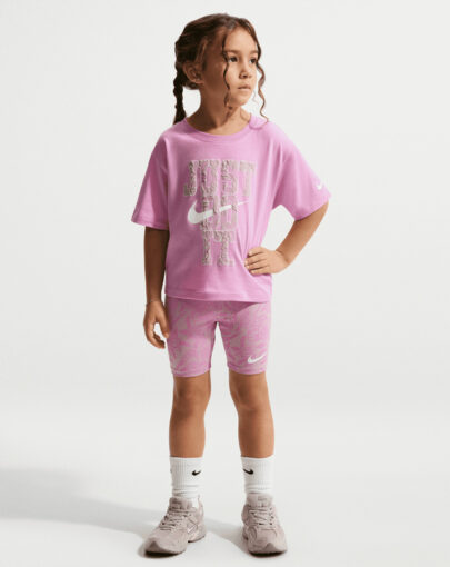 nkg lace it up bike short set pink