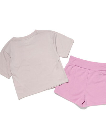 nkg lace it up short set pink2