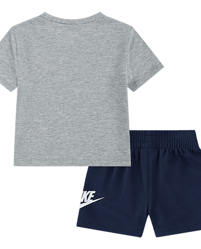 nkn club tee short set grey heather2
