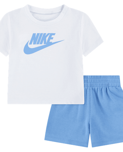 nkn club tee short set university blue
