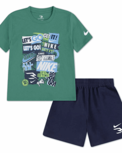 rwb collage tee terry short set m