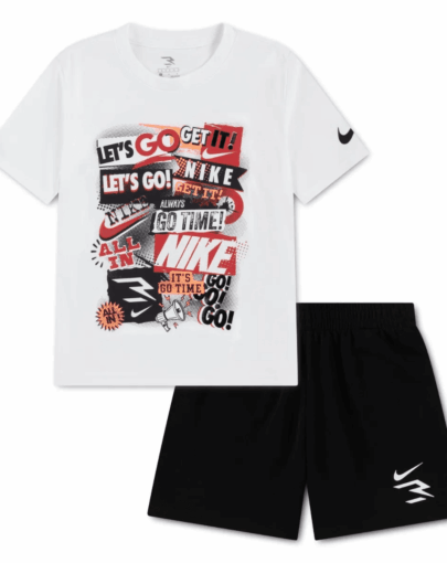 rwb collage tee terry short set w