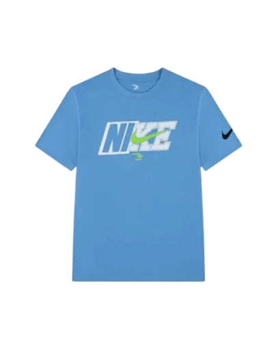 rwb spliced swoosh tee blue