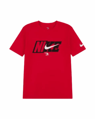 rwb spliced swoosh tee red