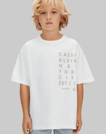 ck square logo tee white kids3