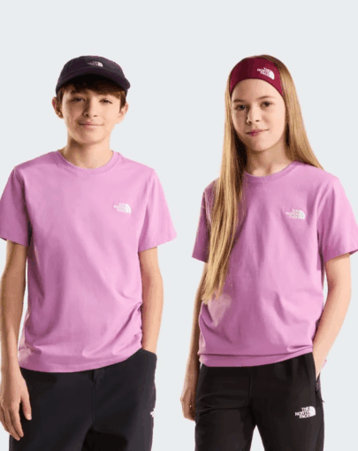 the north face teen evolution simple dome tee hushed lavender3